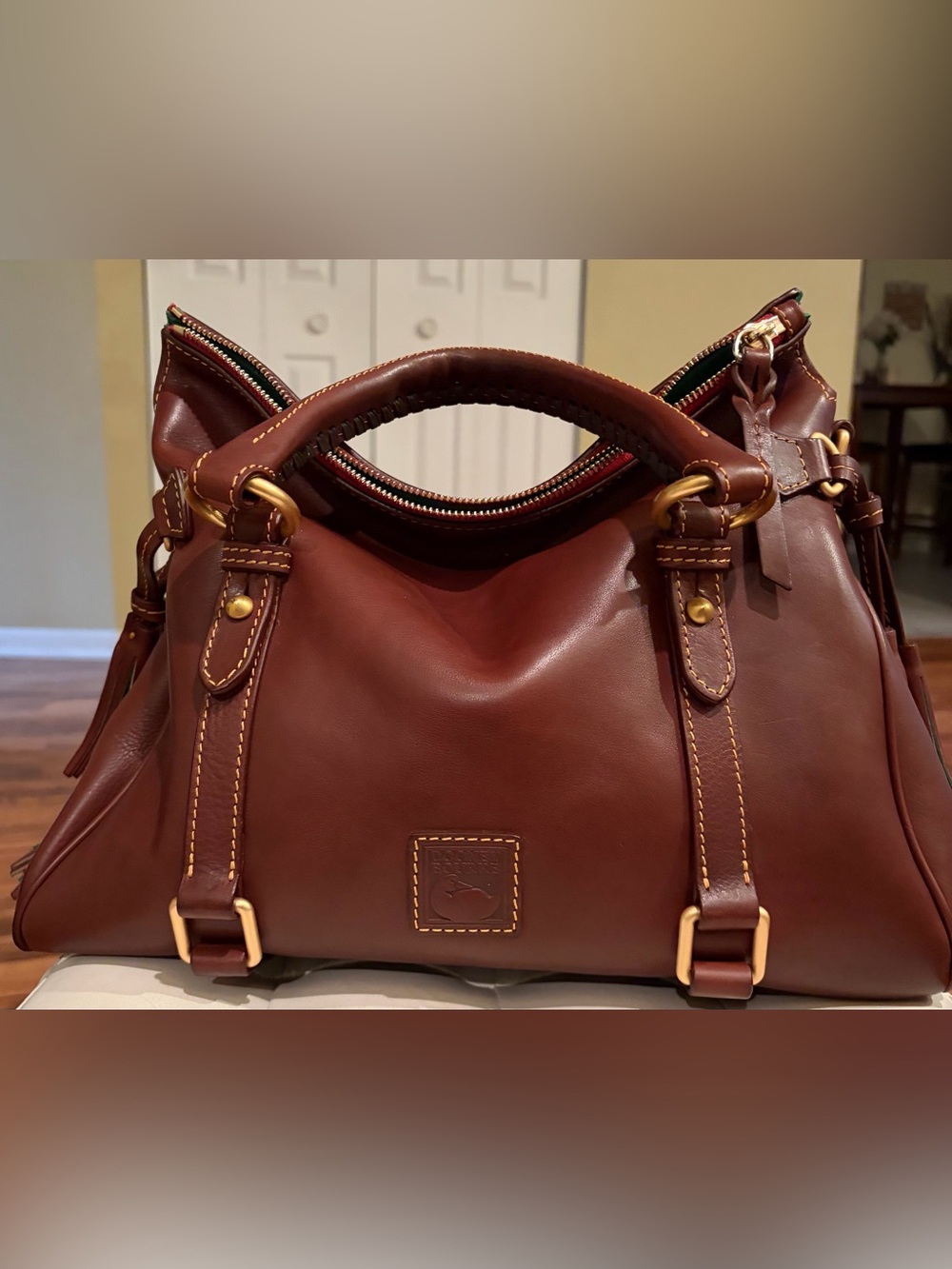 Dooney & Bourke Large Florentine Chestnut